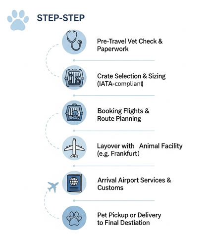 International Pet Travel Timeline Infographic - Across The Pond Pets